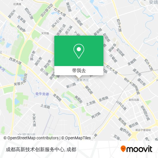 成都高新技术创新服务中心地图