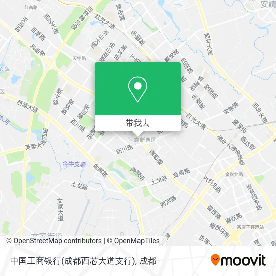 中国工商银行(成都西芯大道支行)地图