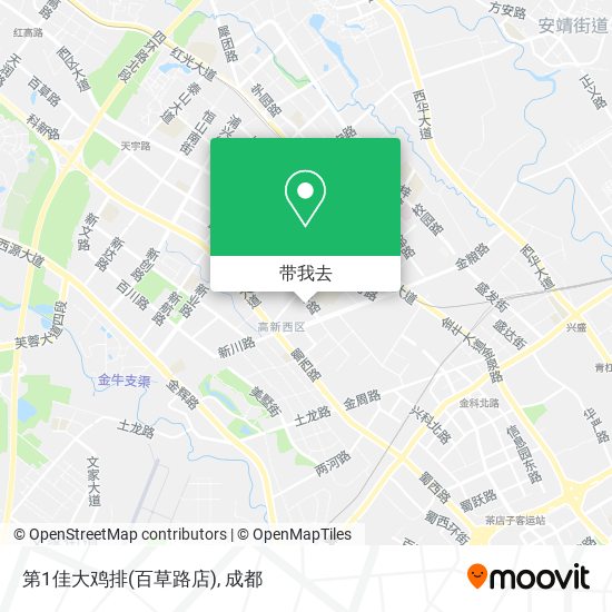 第1佳大鸡排(百草路店)地图