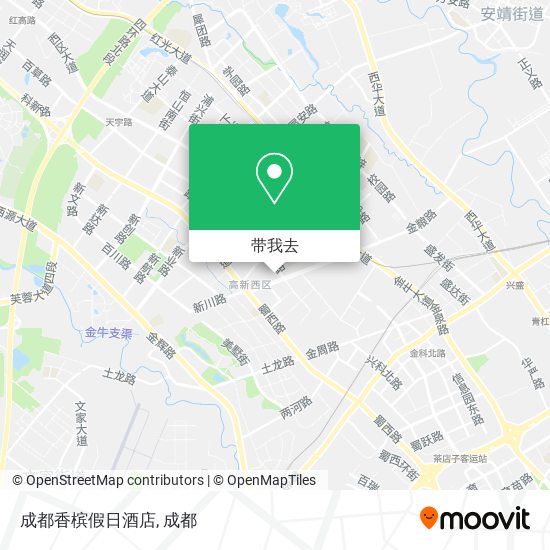 成都香槟假日酒店地图