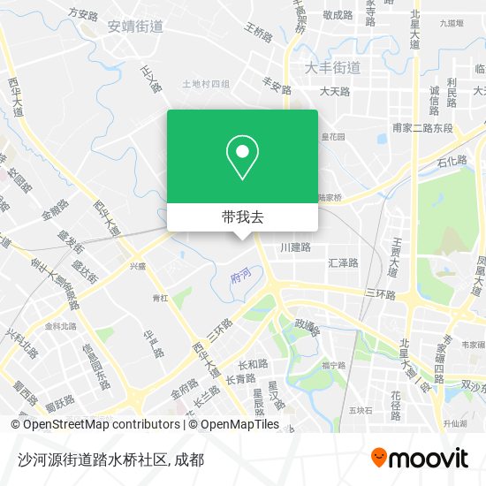 沙河源街道踏水桥社区地图