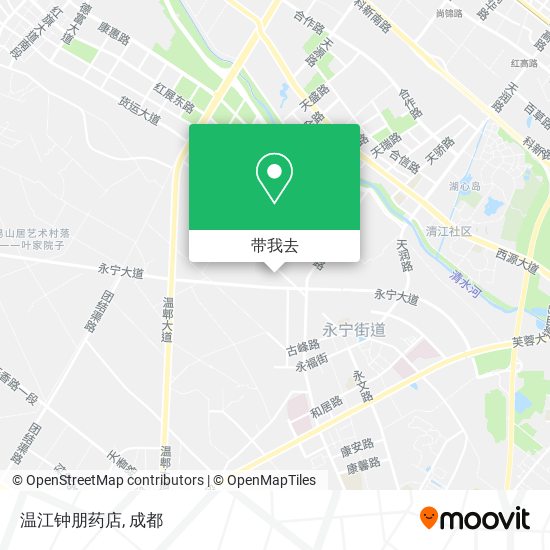 温江钟朋药店地图