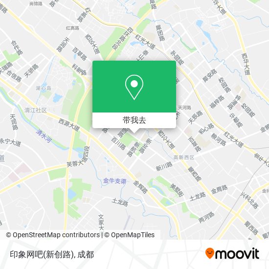 印象网吧(新创路)地图