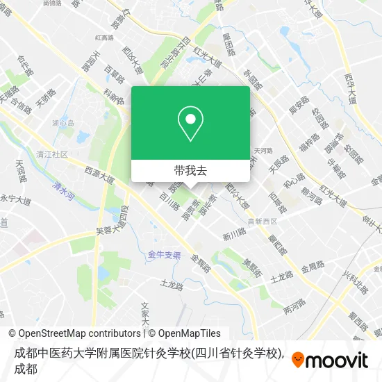 成都中医药大学附属医院针灸学校(四川省针灸学校)地图