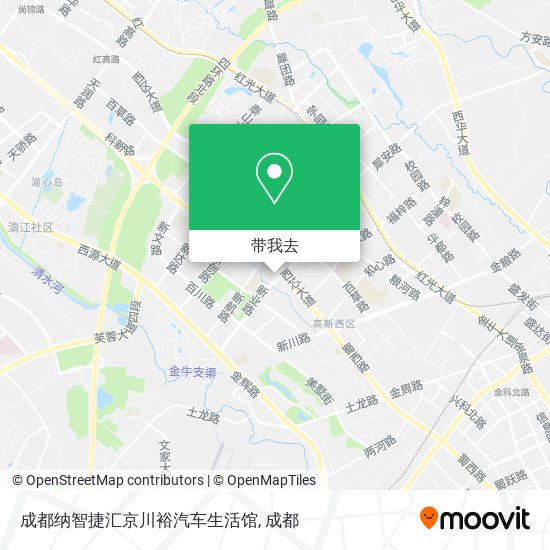 成都纳智捷汇京川裕汽车生活馆地图
