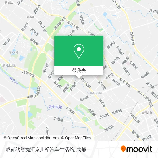 成都纳智捷汇京川裕汽车生活馆地图