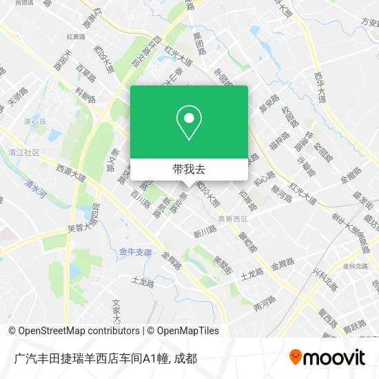 广汽丰田捷瑞羊西店车间A1幢地图