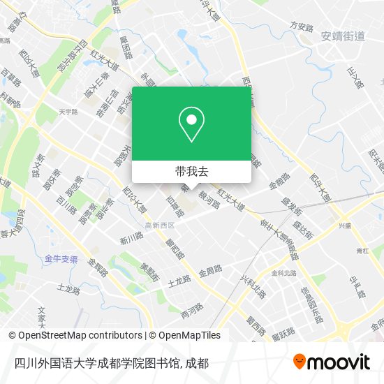 四川外国语大学成都学院图书馆地图