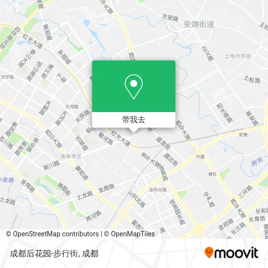 成都后花园-步行街地图
