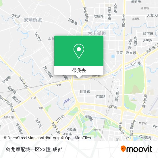 剑龙摩配城一区23幢地图