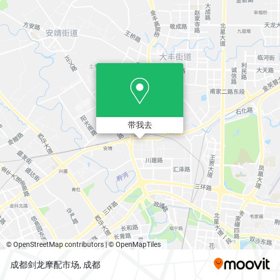 成都剑龙摩配市场地图