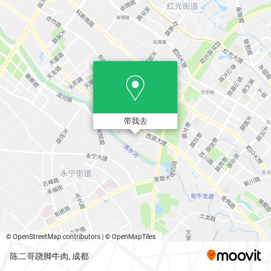 陈二哥跷脚牛肉地图