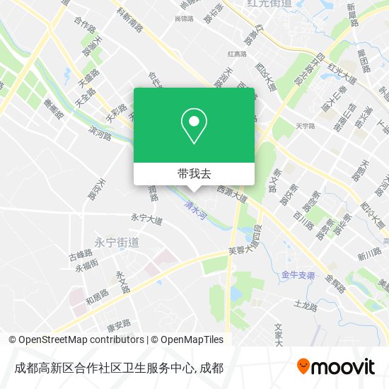 成都高新区合作社区卫生服务中心地图