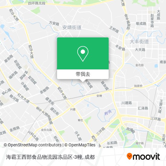 海霸王西部食品物流园冻品区-3幢地图