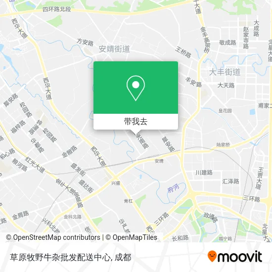 草原牧野牛杂批发配送中心地图