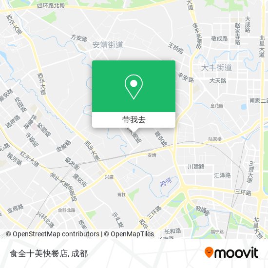 食全十美快餐店地图