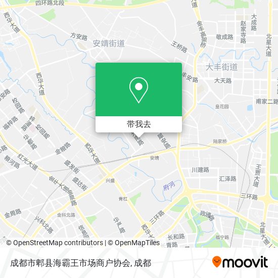 成都市郫县海霸王市场商户协会地图