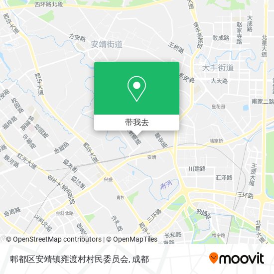 郫都区安靖镇雍渡村村民委员会地图