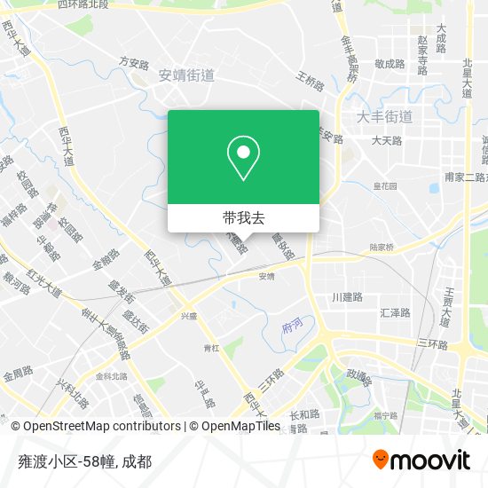 雍渡小区-58幢地图