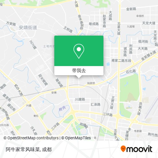 阿牛家常风味菜地图