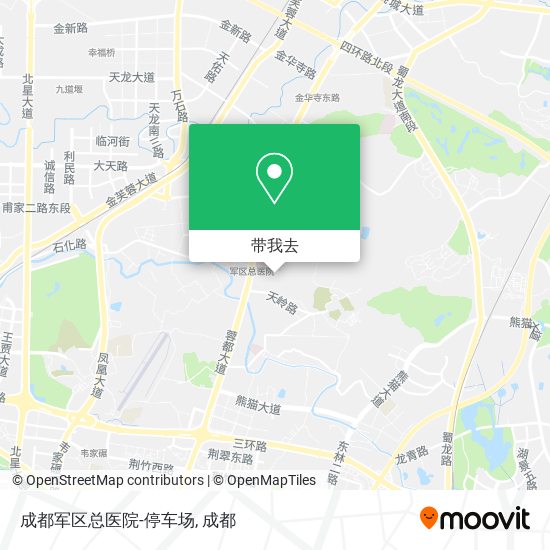 成都军区总医院-停车场地图