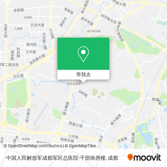 中国人民解放军成都军区总医院-干部病房楼地图
