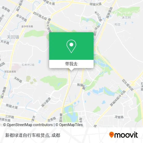新都绿道自行车租赁点地图