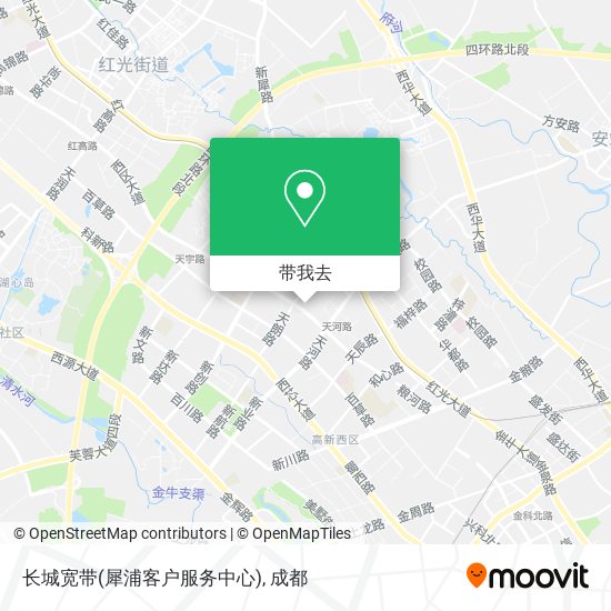 长城宽带(犀浦客户服务中心)地图