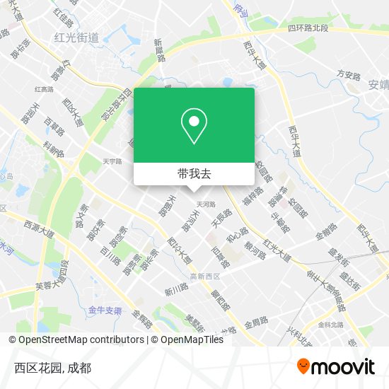 西区花园地图