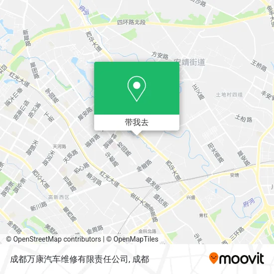 成都万康汽车维修有限责任公司地图