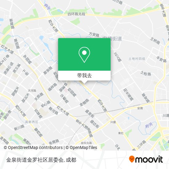 金泉街道金罗社区居委会地图