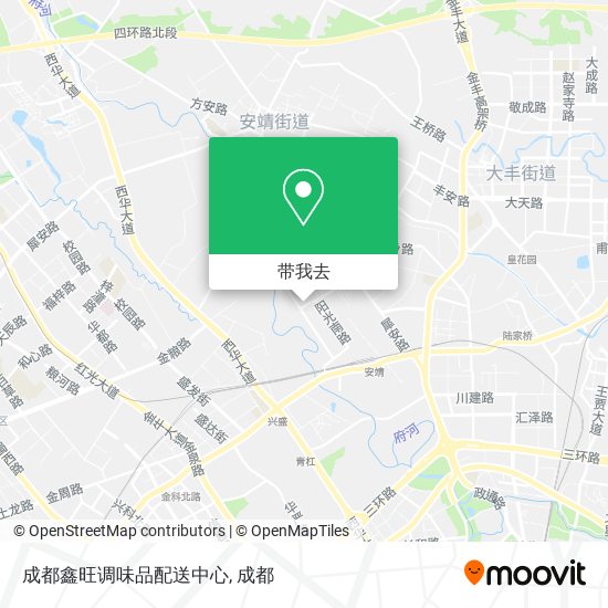 成都鑫旺调味品配送中心地图