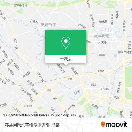 郫县周氏汽车维修服务部地图