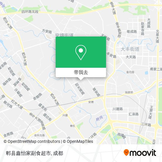 郫县鑫怡家副食超市地图