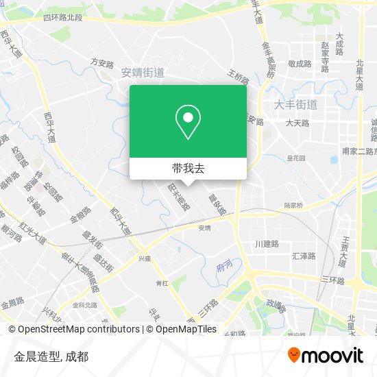 金晨造型地图