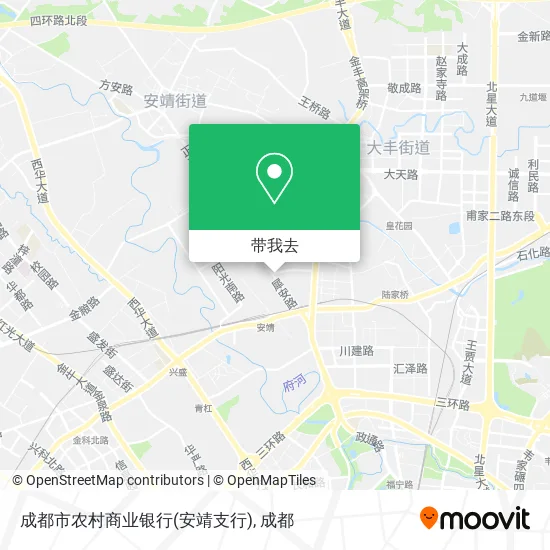 成都市农村商业银行(安靖支行)地图