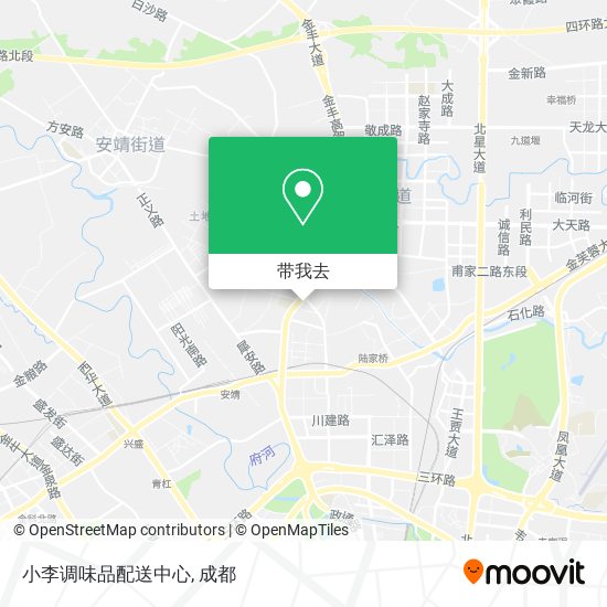 小李调味品配送中心地图