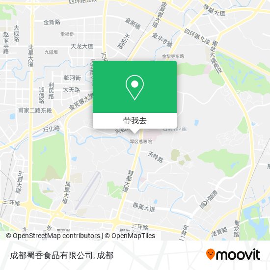 成都蜀香食品有限公司地图
