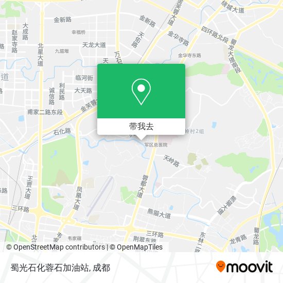 蜀光石化蓉石加油站地图