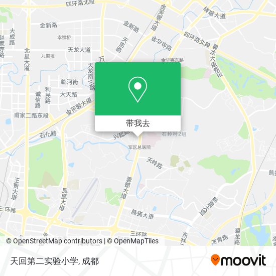天回第二实验小学地图