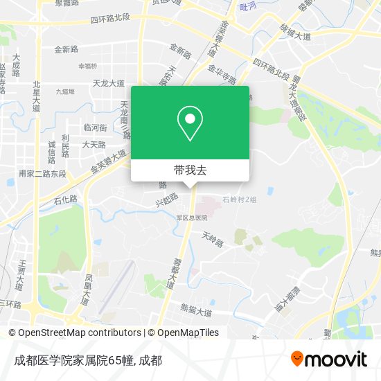 成都医学院家属院65幢地图