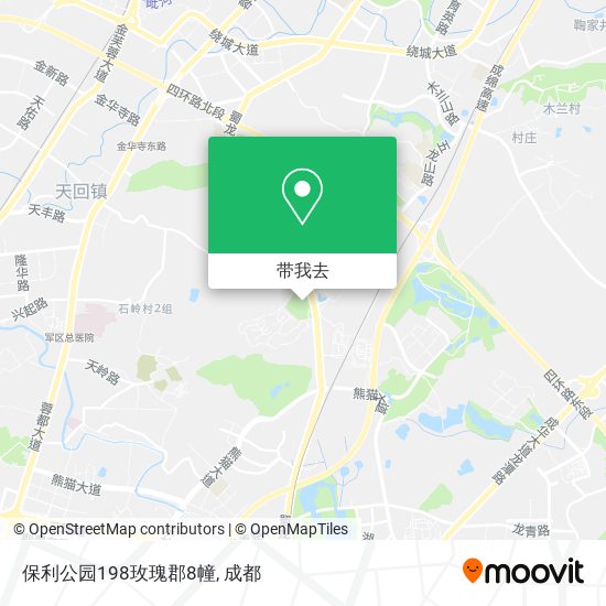 保利公园198玫瑰郡8幢地图