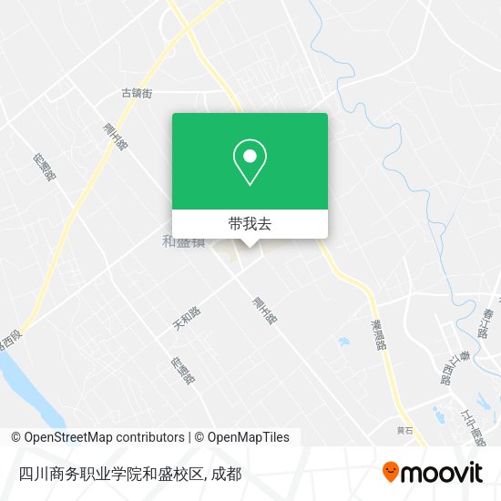 四川商务职业学院和盛校区地图