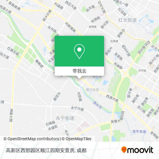高新区西部园区顺江四期安置房地图