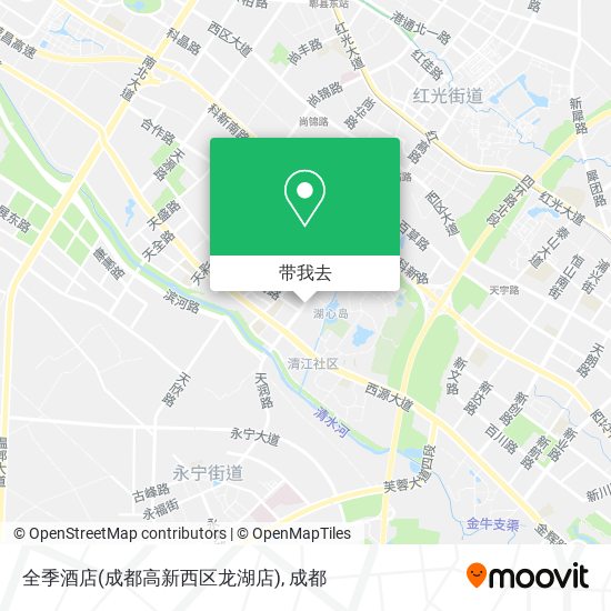 全季酒店(成都高新西区龙湖店)地图