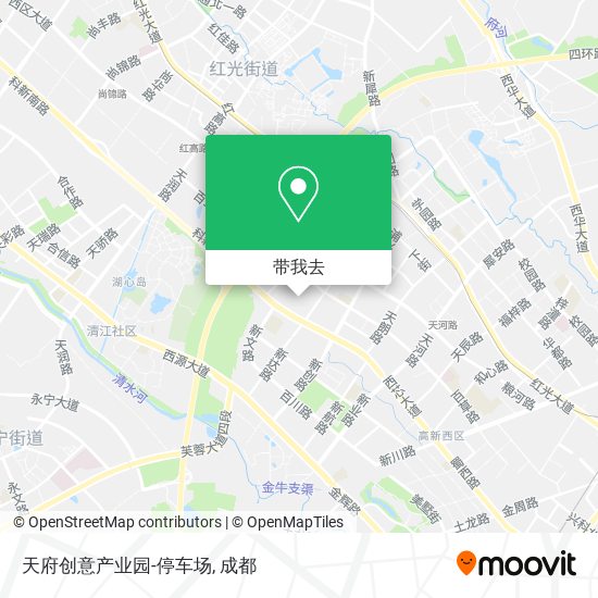 天府创意产业园-停车场地图