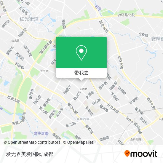 发无界美发国际地图