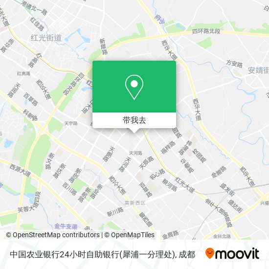 中国农业银行24小时自助银行(犀浦一分理处)地图