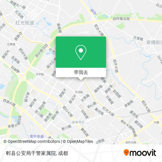 郫县公安局干警家属院地图