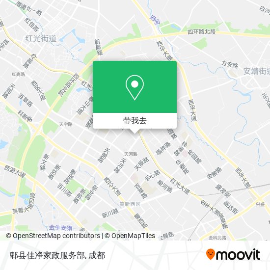 郫县佳净家政服务部地图